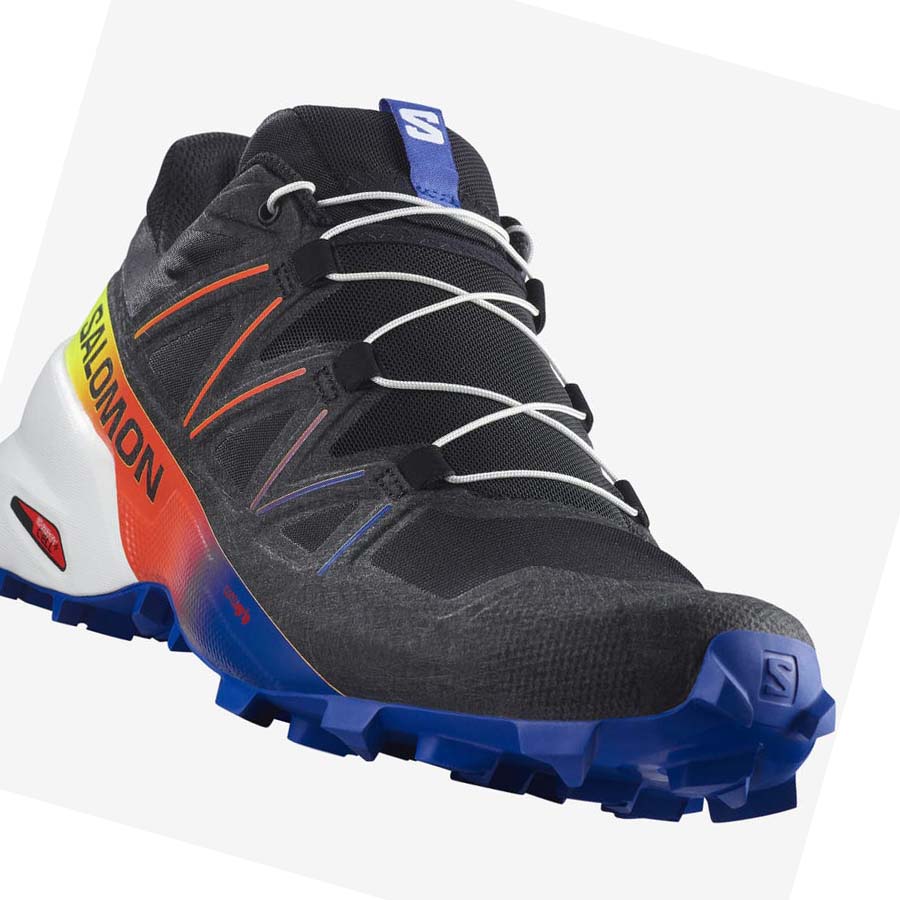 Tenis Para Trail Running Salomon SPEEDCROSS 5 RACING PACK Mujer Negros Amarillos | MX 2776KOR